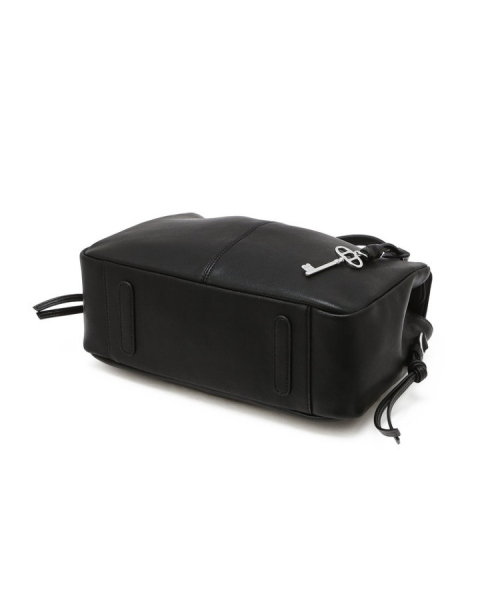 athe（アテ）の「[DEMAIN] ブラックレザーダマンショルダーバッグ S AABA6F280BK（ショルダーバッグ・レディース・ブラック・FREE）」の7枚目の写真