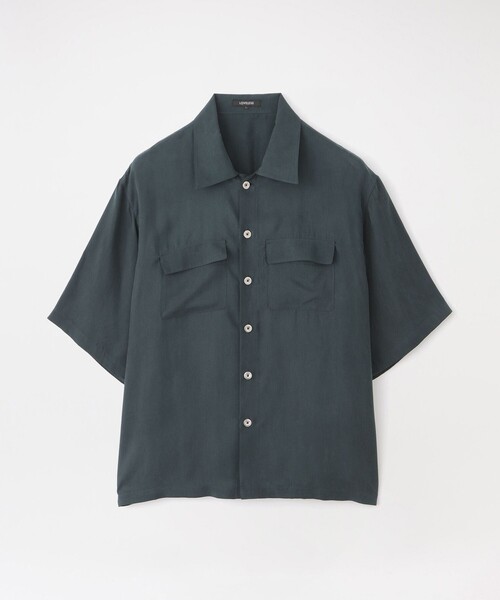 LOVELESS（ラブレス）の「キュプラフィブリルハーフスリーブCPOシャツ（シャツ/ブラウス・メンズ・オレンジ系その他3/ブラック/グリーン系その他3・M/L）」の3枚目の写真