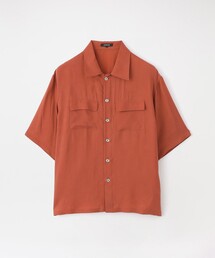 キュプラフィブリルハーフスリーブCPOシャツ