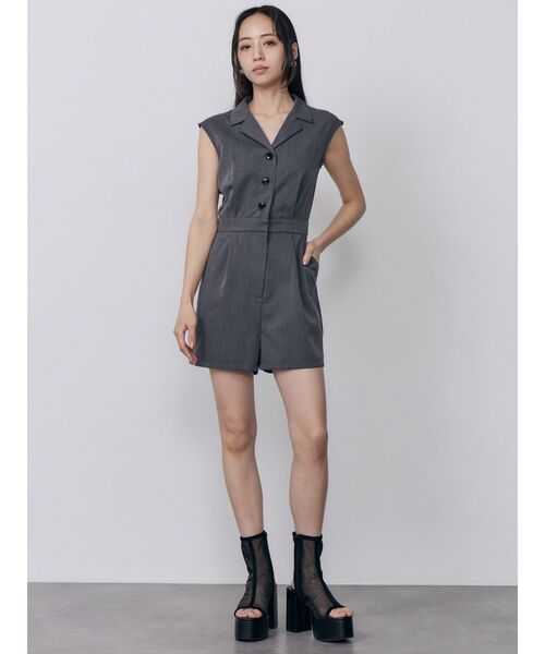 MURUA(ムルーア)の「マルチウェイローリングロンパース 夏服(つなぎ/オールインワン・レディース・ベージュ/グレー・2/1)」の17枚目の写真