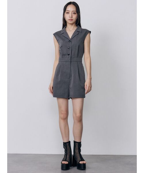 MURUA(ムルーア)の「マルチウェイローリングロンパース 夏服(つなぎ/オールインワン・レディース・ベージュ/グレー・2/1)」の16枚目の写真