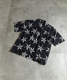 MMMM/ AIRLEAKFABRIC/総柄シャツ