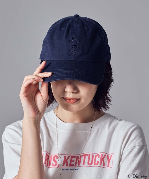 GOOD ROCK SPEED（グッドロックスピード）の「Ｍｉｃｋｅｙ刺繍ＣＡＰ（キャップ・レディース・ブラウン/ネイビー・FREE）」の10枚目の写真