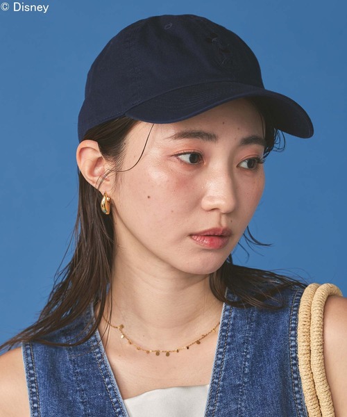 GOOD ROCK SPEED（グッドロックスピード）の「Ｍｉｃｋｅｙ刺繍ＣＡＰ（キャップ・レディース・ブラウン/ネイビー・FREE）」の5枚目の写真