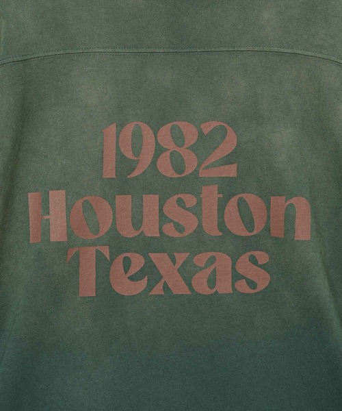 GEORGE'S(ジョージズ)の「ヒヤケフットボールプリントTシャツ(Tシャツ/カットソー・メンズ・グリーン/ライトグレー/ブラック・MEDIUM/LARGE)」の15枚目の写真