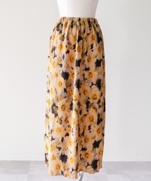 DOLLUPOOPS | Washer Pleated Flower Skirt(ワッシャープリーツフラワースカート)(スカート)