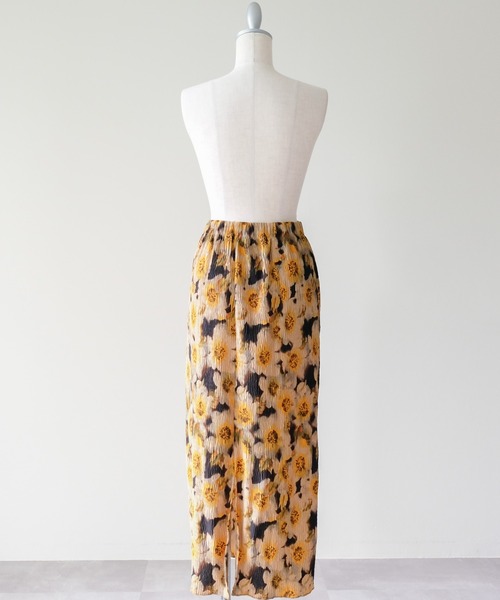 DOLLUPOOPS(ドールアップウップス)の「Washer Pleated Flower Skirt(ワッシャープリーツフラワースカート)(スカート・レディース・イエロー/グリーン/ブラック・FREE)」の15枚目の写真