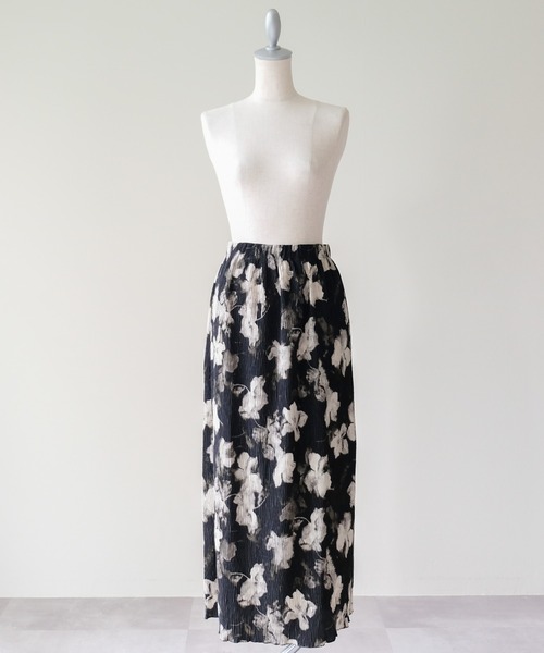 DOLLUPOOPS(ドールアップウップス)の「Washer Pleated Flower Skirt(ワッシャープリーツフラワースカート)(スカート・レディース・イエロー/グリーン/ブラック・FREE)」の18枚目の写真