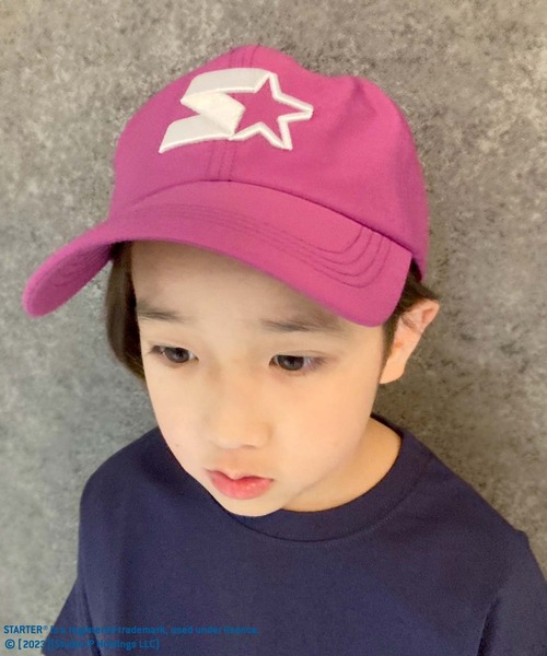 STARTER（スターター）の「STARTER スターター キッズ CAP（STA23-03）（キャップ・キッズ・ブラック/パープル・54/56）」の3枚目の写真