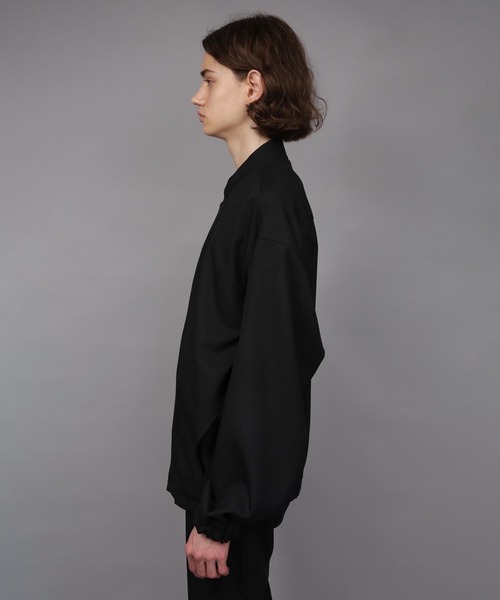 ato(アトウ)の「OVERSIZED FABRIC MA1(ブルゾン・メンズ・トップグレー/ブラック・46/48)」の22枚目の写真