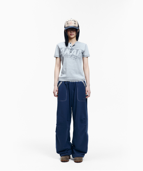 AAKAM（アーカム）の「Knee Pin-Tuck Ethnic Sweatpants (Navy)（スウェットパンツ・レディース・その他・2/1）」の14枚目の写真