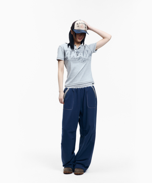 AAKAM（アーカム）の「Knee Pin-Tuck Ethnic Sweatpants (Navy)（スウェットパンツ・レディース・その他・2/1）」の10枚目の写真
