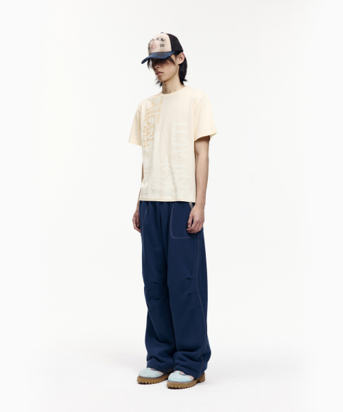 AAKAM（アーカム）の「Knee Pin-Tuck Ethnic Sweatpants (Navy)（スウェットパンツ・レディース・その他・2/1）」の5枚目の写真