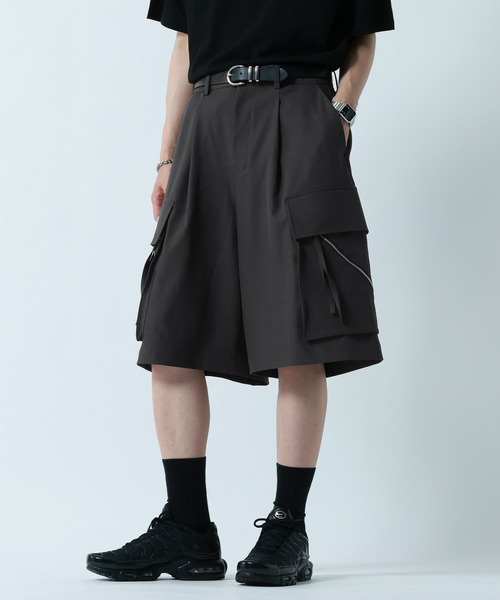 RAGEBLUE(レイジブルー)の「PARACHUTE HALF PANTS/パラシュートハーフパンツ(カーゴパンツ・メンズ・ブラック/グレー系その他・LARGE/MEDIUM)」の2枚目の写真