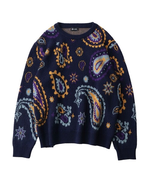 Subciety(サブサエティ)の「Paisley sweater(ニット/セーター・メンズ・ネイビー・SMALL/MEDIUM/LARGE/X-LARGE)」の8枚目の写真
