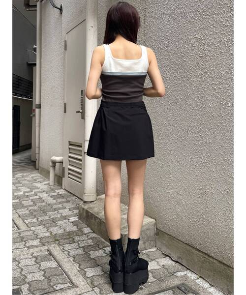 MURUA(ムルーア)の「ダブルベルトミニスカート 夏服(スカート・レディース・グレー/ブラック/その他・2/1)」の10枚目の写真