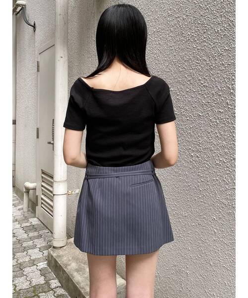 MURUA(ムルーア)の「ダブルベルトミニスカート 夏服(スカート・レディース・グレー/ブラック/その他・2/1)」の14枚目の写真
