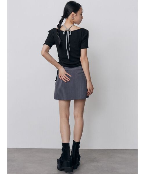 MURUA(ムルーア)の「ダブルベルトミニスカート 夏服(スカート・レディース・グレー/ブラック/その他・2/1)」の15枚目の写真