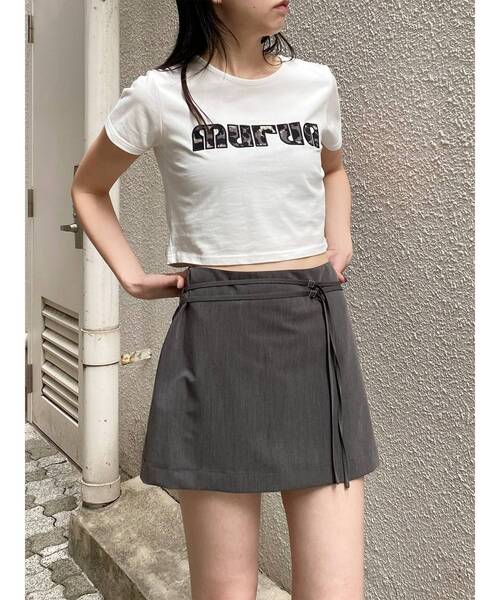 MURUA(ムルーア)の「ダブルベルトミニスカート 夏服(スカート・レディース・グレー/ブラック/その他・2/1)」の17枚目の写真