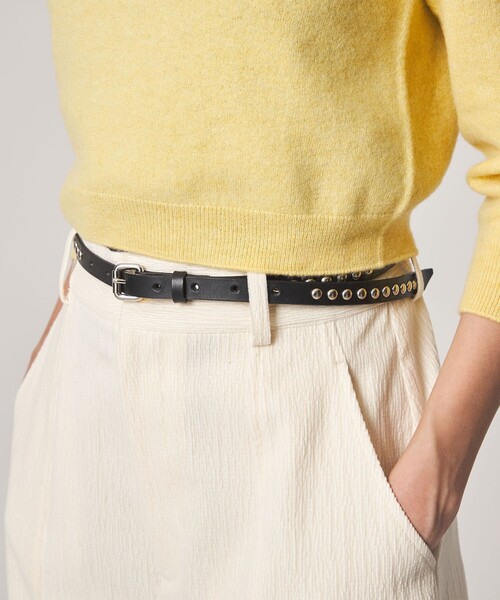 Steven Alan（スティーブンアラン）の「＜MASTER&Co. × Steven Alan＞ROUND STUDS BELT/ベルト（ベルト・レディース・ブラック・28inch/30inch）」の2枚目の写真