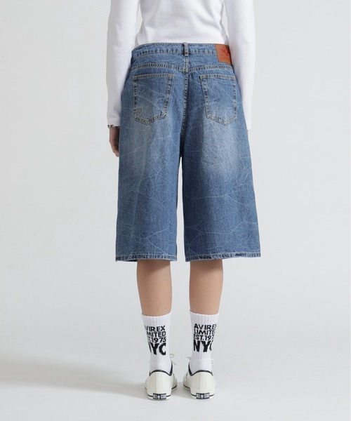 AVIREX(アヴィレックス)の「BERMUDA HALF DENIM PANTS(デニムパンツ・レディース・ベージュ/ブルー系その他・S/M)」の7枚目の写真