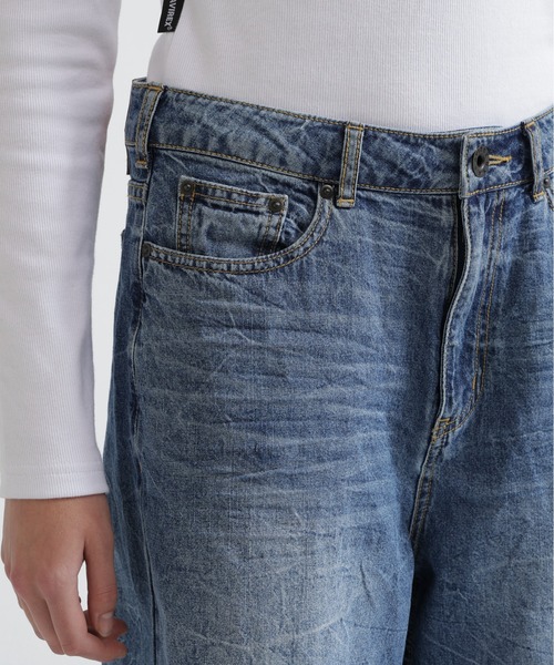 AVIREX(アヴィレックス)の「BERMUDA HALF DENIM PANTS(デニムパンツ・レディース・ベージュ/ブルー系その他・S/M)」の10枚目の写真