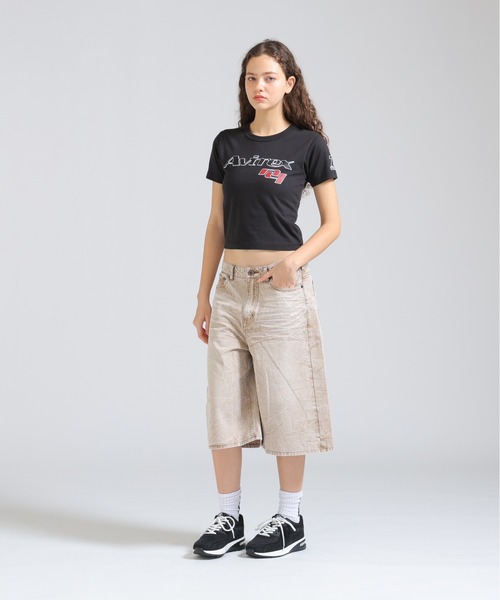 AVIREX(アヴィレックス)の「BERMUDA HALF DENIM PANTS(デニムパンツ・レディース・ベージュ/ブルー系その他・S/M)」の18枚目の写真