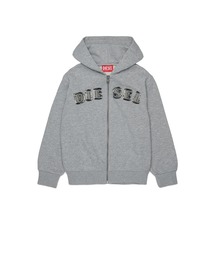 キッズ ジップアップパーカー SJEANSHOOD OVER