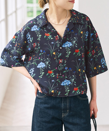 トップス Spick and Span FLOWER PRINT Spick & Span｜スピック アンド スパンのシャツ/ブラウス（花柄
