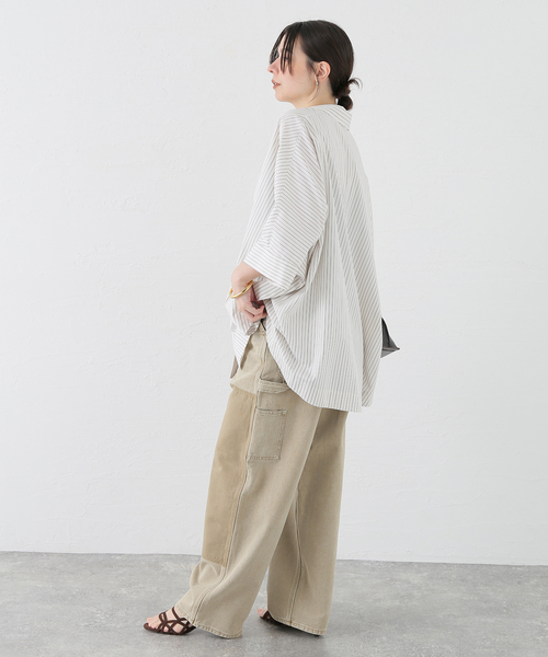 INSCRIRE(アンスクリア)の「INSCRIRE/アンスクリア Color Denim Double Knee デニムパンツ(デニムパンツ・レディース・ベージュ・31)」の16枚目の写真