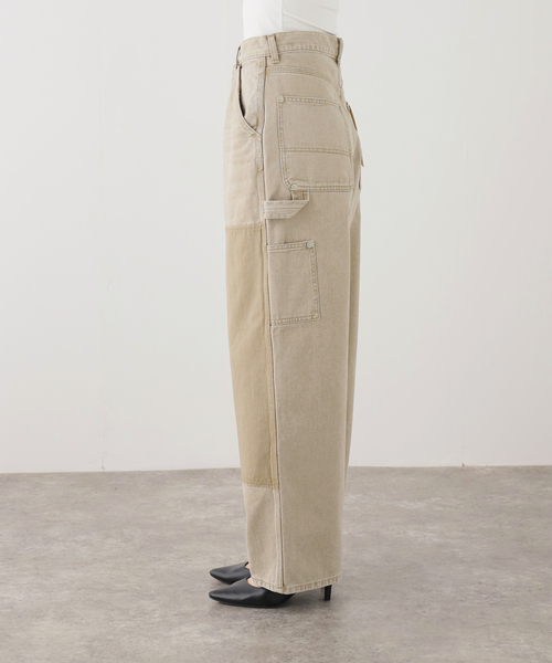 INSCRIRE(アンスクリア)の「INSCRIRE/アンスクリア Color Denim Double Knee デニムパンツ(デニムパンツ・レディース・ベージュ・31)」の12枚目の写真