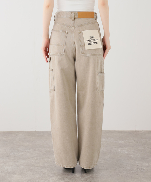 INSCRIRE(アンスクリア)の「INSCRIRE/アンスクリア Color Denim Double Knee デニムパンツ(デニムパンツ・レディース・ベージュ・31)」の11枚目の写真