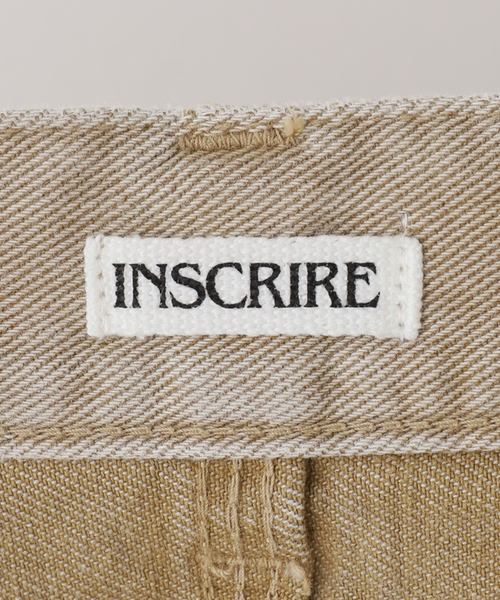 INSCRIRE(アンスクリア)の「INSCRIRE/アンスクリア Color Denim Double Knee デニムパンツ(デニムパンツ・レディース・ベージュ・31)」の4枚目の写真