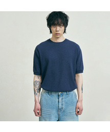 FERNOV（ペルノブ）の「エッセンシャルラウンド半袖ニット6色（ニット/セーター）」