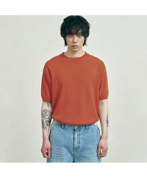 FERNOV（ペルノブ）の「エッセンシャルラウンド半袖ニット6色（ニット/セーター）」