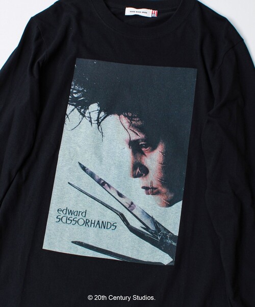 GOOD ROCK SPEED（グッドロックスピード）の「【GOOD ROCK SPEED】『シザーハンズ』 ロンT（Tシャツ/カットソー・メンズ・ブラック/ホワイト・L/M）」の3枚目の写真
