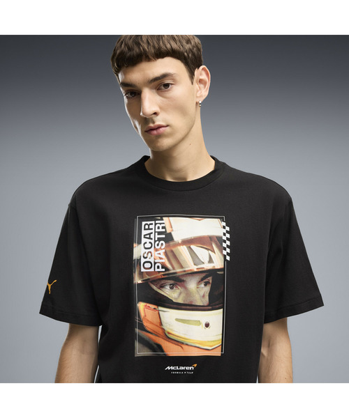 PUMA(プーマ)の「PUMA プーマ メンズ マクラーレン レーシング ドライバー 半袖 Tシャツ ピア(Tシャツ/カットソー・メンズ・オレンジ系その他/ブラック・X-LARGE/X-SMALL/MEDIUM/SMALL/LARGE)」の3枚目の写真