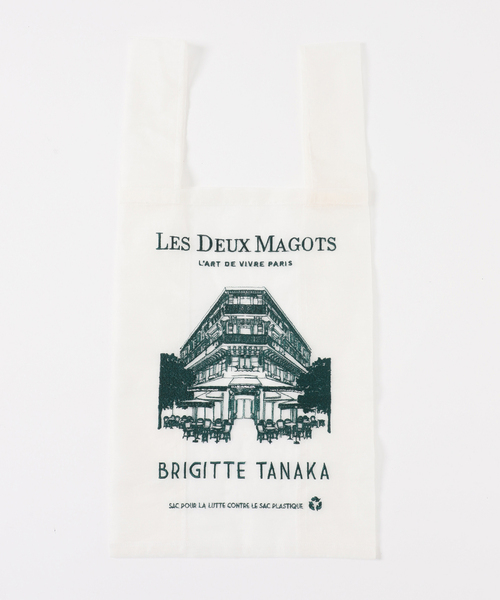 EDIFICE（エディフィス）の「LES DEUX MAGOTS (ドゥマゴ) for BRIGITTE TANAKA Organza BAG（トートバッグ・メンズ・ホワイト・FREE）」の2枚目の写真