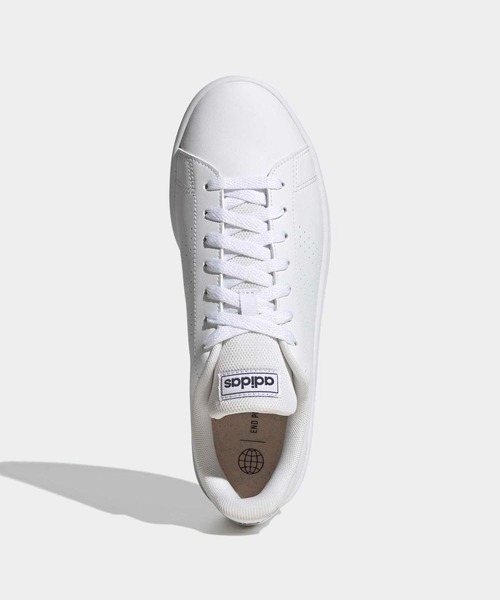 adidas(アディダス)の「アドバンコート ベース / ADVANCOURT Base / アディダス adidas(スニーカー・メンズ・ホワイト×ネイビー・22.5cm/23.0cm/23.5cm/24.0cm/24.5cm/25.0cm/25.5cm/26.0cm/26.5cm/27.0cm/27.5cm/28.0cm/28.5cm/29.0cm/29.5cm)」の4枚目の写真