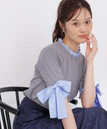 PROPORTION BODY DRESSING | リボンドッキングニット / 1216270805(ニット/セーター)
