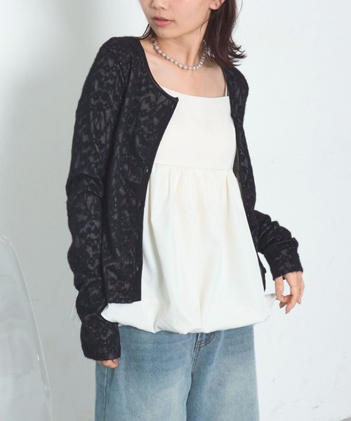 merrylatte(メリーラテ)の「バルーンキャミワンピース【TUNE】(キャミソール・レディース・ホワイト・FREE)」の21枚目の写真