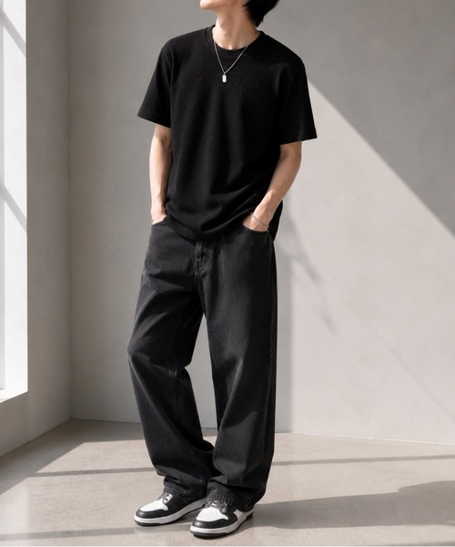 Bling Leads(ブリングリーズ)の「【Bls】 【ZM】【Bling Leads】サーマルワッフル C/N TEE(Tシャツ/カットソー・メンズ・ライトピンク/サックスブルー/カーキ/グレー/ホワイト/ネイビー/ブラック・MEDIUM/LARGE/X-LARGE)」の8枚目の写真