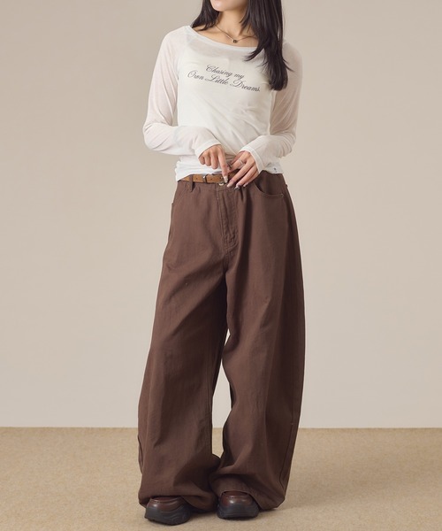 apres jour mignon(アプレジュールミニョン)の「ラグランシアートップス(Tシャツ/カットソー・レディース・オフホワイト/ピンク・LARGE/フリー)」の10枚目の写真