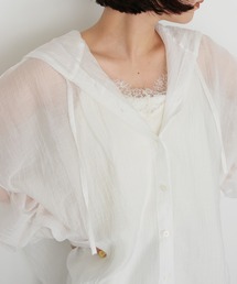 【cheriella】シアーフードオーバーシャツ SHEER HOODED OVERSHIRT
