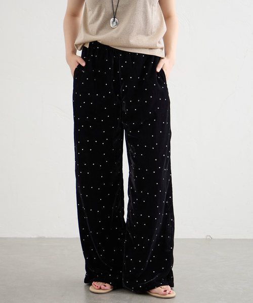 IENA（イエナ）の「COUTURE D'ADAM/クチュールドアダム 別注 Stardust Glitter パンツ 26AW-220（その他パンツ・レディース・ブラック・40/38/36）」の5枚目の写真