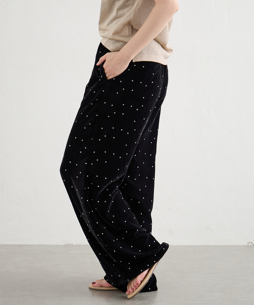 IENA（イエナ）の「COUTURE D'ADAM/クチュールドアダム 別注 Stardust Glitter パンツ 26AW-220（その他パンツ・レディース・ブラック・40/38/36）」の6枚目の写真