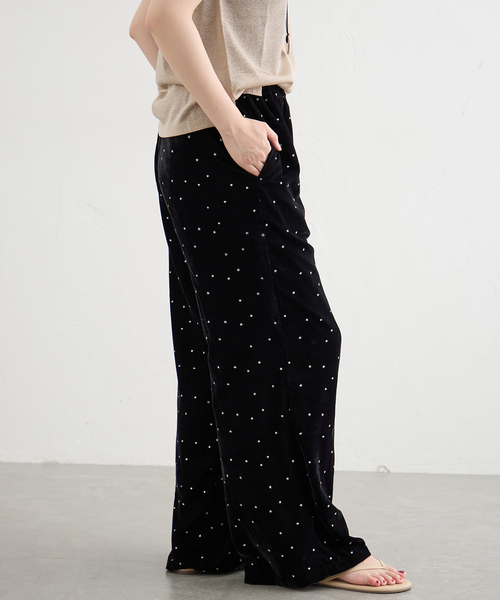 IENA（イエナ）の「COUTURE D'ADAM/クチュールドアダム 別注 Stardust Glitter パンツ 26AW-220（その他パンツ・レディース・ブラック・40/38/36）」の7枚目の写真