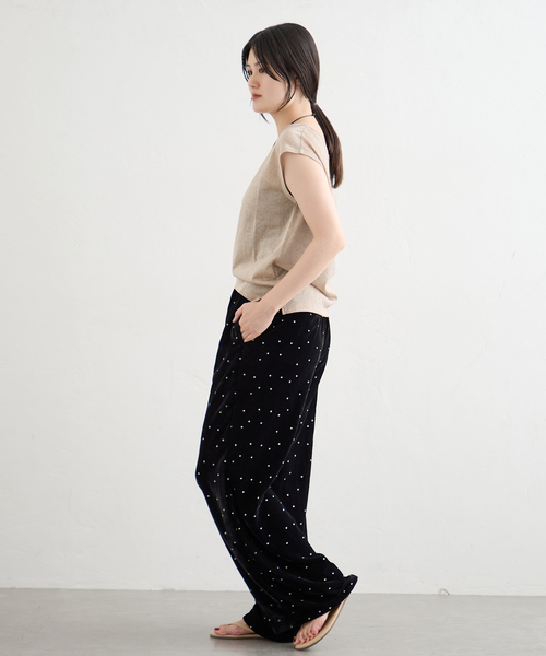 IENA（イエナ）の「COUTURE D'ADAM/クチュールドアダム 別注 Stardust Glitter パンツ 26AW-220（その他パンツ・レディース・ブラック・40/38/36）」の8枚目の写真