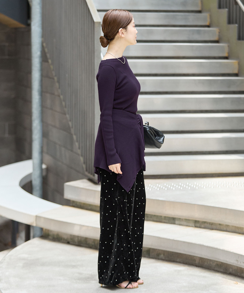 IENA（イエナ）の「COUTURE D'ADAM/クチュールドアダム 別注 Stardust Glitter パンツ 26AW-220（その他パンツ・レディース・ブラック・40/38/36）」の14枚目の写真