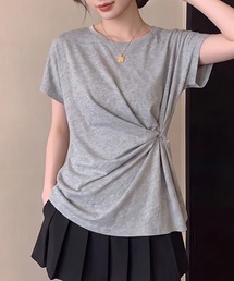 サイドツイスト半袖カットソー